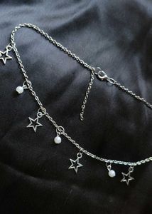 Star Charm Silver Tone Necklace