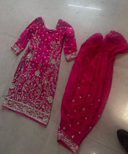 Heavy Wedding Magenta Suit