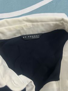 korean Chic Navy blue shirt😍