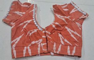 Stylish orange Printed Saree