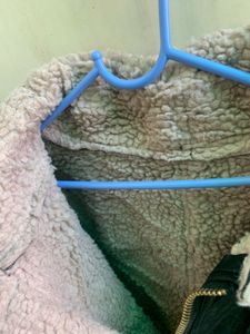 Black Faux Leather Aviator Jacket