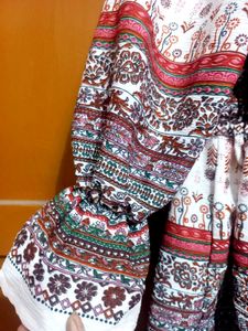 Boho style Stretchable Peasant Top