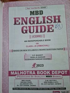 MBD English Guide (Core) Class XI
