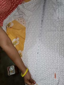 White Colour Check Shirt