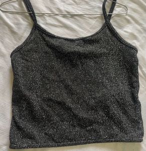 Sparkly Black Tank Top
