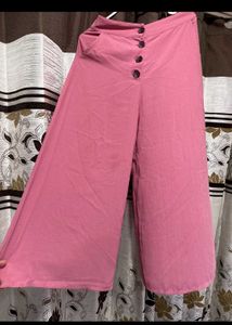 Koovs Pink Culottes/Trouser