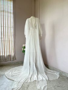 Vintage White Chiffon Gown