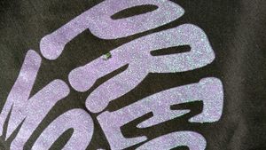 Zudio cropped back print sweatshirt