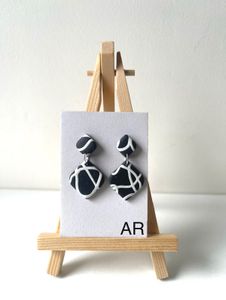 Black N White Earring