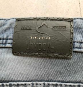 Gray Wash Denim Jeans