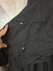 Black Harem Pants (patiyala +embroidry top)