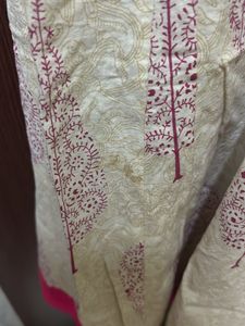 Pretty Pink White Kurta