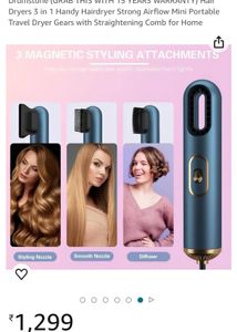 Hair Dryers 3 in 1 Handy Hairdryer Strong Airflow