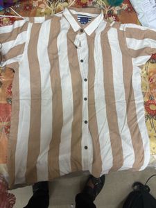 Yellow White Check Shirt XL Good Condition