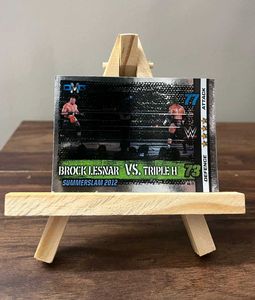 WWE Official Brock Lesnar vs Triple H Holo Card