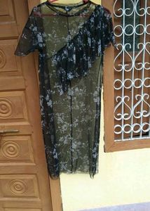 Party Wear Transpaent Midi Dress