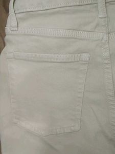 Beige Denim Jeans