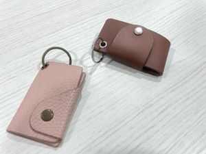 Leather Keychain Card Holders (Set of 3)