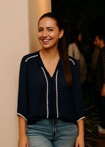 Elegant Navy Blue Top