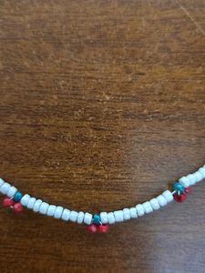 cherry beaded necklace