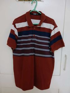 Roots Striped Polo Shirt - Medium