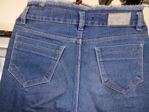 Stylish Blue Eyes Denim Shorts