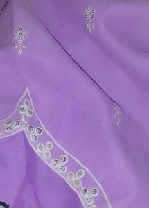 Lilac Embroidered Sharara Suit