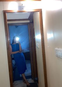 Stylish Blue Midi Dress