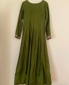 Regal Olive Anarkali set