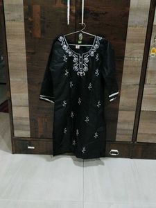 Black Embroidered Kurti