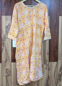 Girls&#39; Orange Frock – Elegant &amp; Stylish (42” Lengt