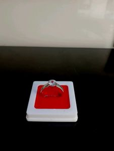 Gents Diamond Ring Pure Silver