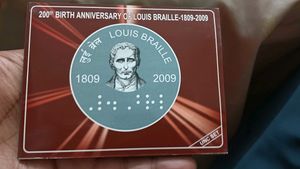 Louis Braille  2rs UNC  With a yellowish Tone