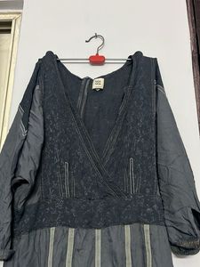 Flowy Grey Midi Dress