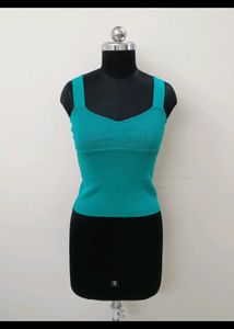 Green Knit Tank Top