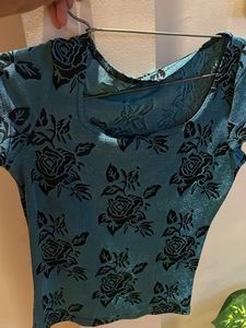 Floral Print Crop Top