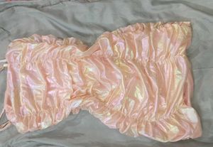 Pink Ruched Mini Dress