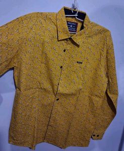 Monte Carlo Mustard Floral Shirt