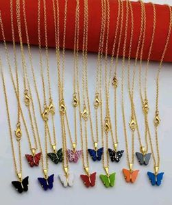 24 Butterflies Pendent With Different Color