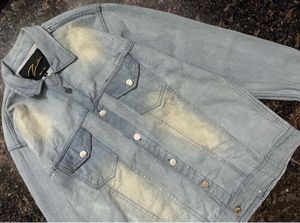 Denim Textured Shirt And Jacket