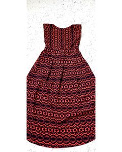 Women Dress With Up And Down Pattern