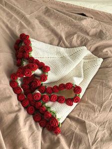 Crocheted Rose Blanket