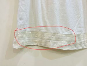 White Sequence Top