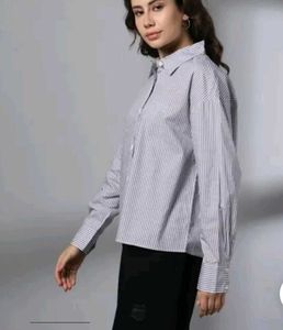 Striped Button-Down Shirt