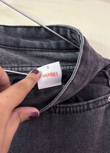 Black Wash Wide Leg Jeans