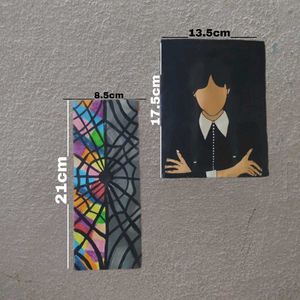 Custom Handmade "Wednesday" Series Wall Art Set