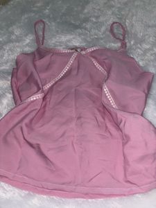 Pink Sleeveless Top