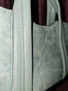 denim looked hand bag