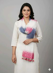 Very Warm And Soft Winter stole With Pompom