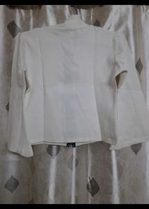 White Crop Jacket